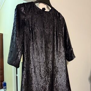 Shimmering Blue Sequin Dress